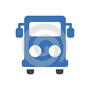 Vehicle vector glyph colour icon
