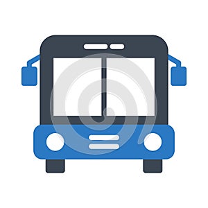 Vehicle glyph colour vector icon