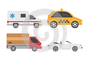 Vehicles Flat icons