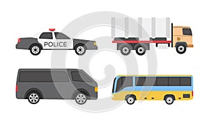 Vehicles Flat icons