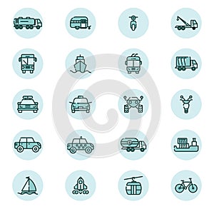 Vehicles icon set, icon