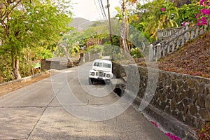 A vehicular fender-bender in the tropics