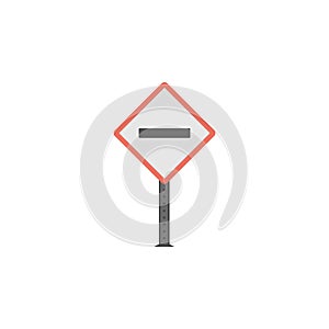 Vehicular traffic colored icon. Element of road signs and junctions icon for mobile concept and web apps. Colored Vehicular traffi