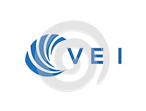 VEI letter logo design on white background. VEI creative circle letter logo concept. VEI letter design