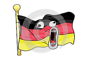 Crazy internet meme illustration of Germany flag
