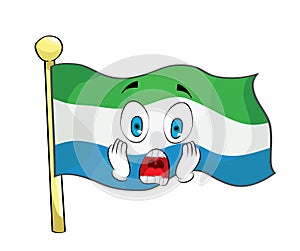Scared illustration of Siera Leone flag photo