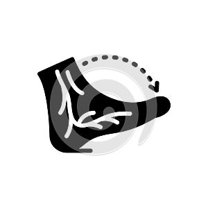 Black solid icon for Veins, jitters and nerve