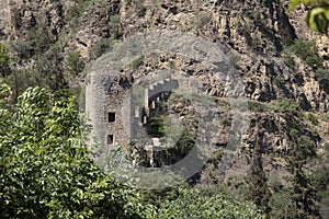 Veiw ancient Narikala mountain fortress Tbilisi photo
