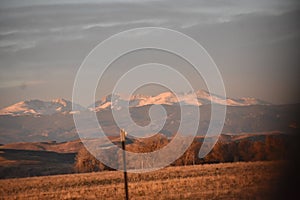 A veiw of the Big Horn Mountains, WY