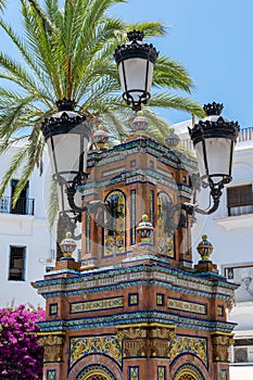 Vejer de la Frontera street. Spanish town in southern Spain photo