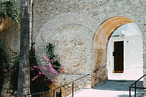 Vejer de la Frontera street. Spanish town in southern Spain photo