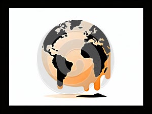 Melting Earth A Visual Representation of Climate Change Impact