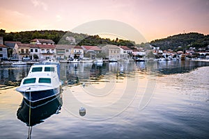 The Vela Luka village on Korcula island, Croatia