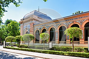 Velazquez Palace in Buen Retiro park, Madrid, Spain