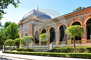 Velazquez Palace in Buen Retiro park, Madrid, Spain photo