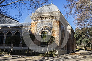 Velazquez palace in the Retiro park, Madrid Spain photo