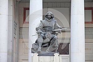 Velazquez statue, Museo del Prado, Madrid Spain photo