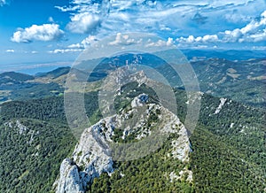 Velebit Chain View from Ljubicko Brdo, Baske Ostarije, Croatia