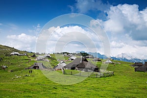 Velika Planina or Big Pasture Plateau, Slovenia.