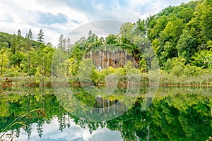 Veliki Prstavac waterfall in Plitvice Lakes