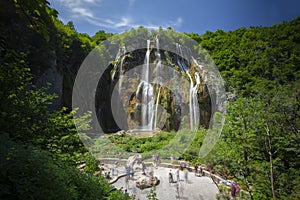 Veliki Slap Big Waterfall in Plitvice Lakes National Park, Croatia