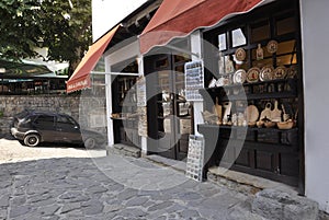 Veliko Tarnovo BG, August 15th: Souvenirs Shop in the Medieval town Veliko Tarnovo from Bulgaria