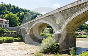 Veliko Tarnovo. Stone ornament old bridge
