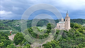 Veliko Tarnovo Tsarevets Bulgaria drone view photo