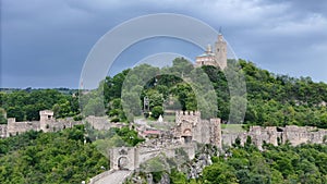 Veliko Tarnovo Tsarevets Bulgaria drone view photo