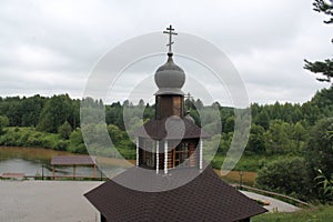 Velikoretsky temple. Kirov region. Village Of Velikoretsky. July 2015.