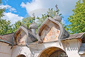 Veliky Novgorod. Russia. Gate murals