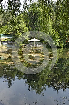 Kleptuza lake at famous spa resort of Velingrad, Bulgaria