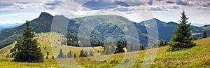 Velka fatra mountain panoramic Carpathian mountains