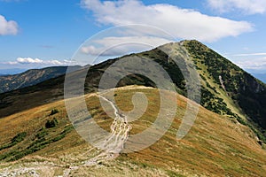 Velky Krivan, Mala Fatra, Slovakia. View from Pekelnik mountain