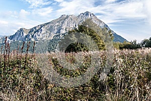 Velky Rozsutec hill from Stohove sedlo in Mala Fatra mountains in Slovakia