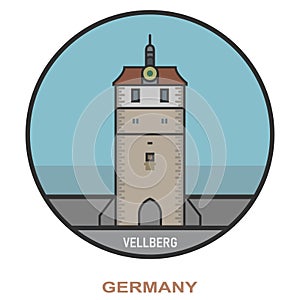 Vellberg. Cities and towns in Germany