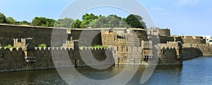 The vellore big fort with trench landscape