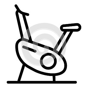 Velo gym icon, outline style