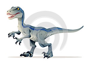 Velociraptor dinosaur vector illustration
