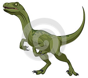 Velociraptor hand drawn dinosaur photo