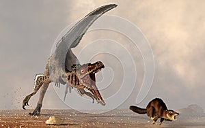 Velocirator Chasing Mammal