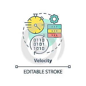 Velocity concept icon