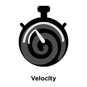 Velocity icon vector isolated on white background, logo concept