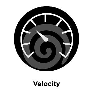 Velocity icon vector isolated on white background, logo concept photo