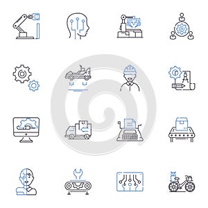 Velocity line icons collection. Acceleration, Swiftness, Rapidity, Momentum, Fleetness, Expedition, Celerity vector and photo