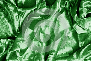 Velor green fabric Velvet pattern carved from under an uncircumcised pile of heaps Velvet Burntout Devore this type It`s just a photo