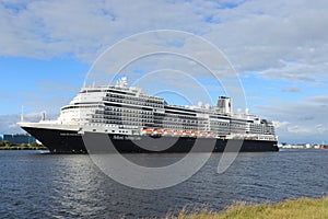 Velsen, The Netherlands - July 7th 2019: MS Nieuw Statendam