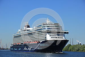 Velsen, The Netherlands - May 7th 2018: Mein Schiff 1 TUI Cruises