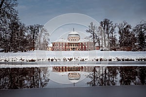 Veltrusy chateau in winter