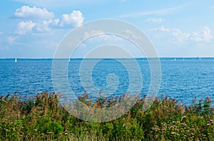 The Veluwemeer, a bird sanctuary and recreation area near the town Hulshorst in the Netherlands